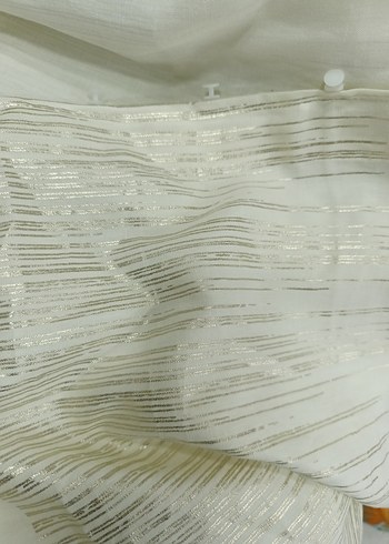Parlak Beyaz Bohem kumaş Perde - Görsel 3