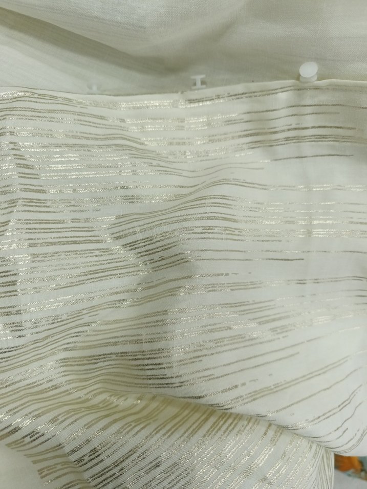 Parlak Beyaz Bohem kumaş Perde - Görsel 3