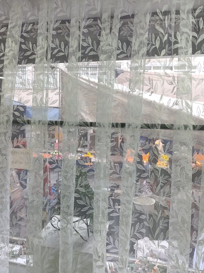 Nakışlı Beyaz Yaprak Desenli Perde - Görsel 2