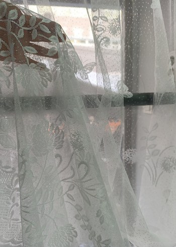 Geleneksel İşlemeli Beyaz Perde - Görsel 3