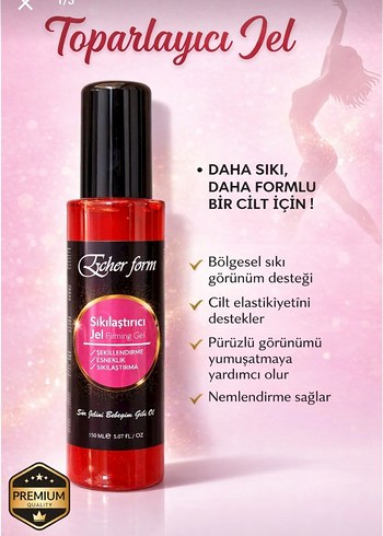 Echer Form Toparlayıcı Jel - Anti Selülit - Görsel 3