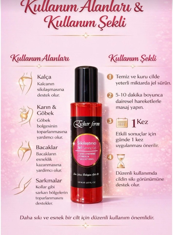 Echer Form Toparlayıcı Jel - Anti Selülit - Görsel 4