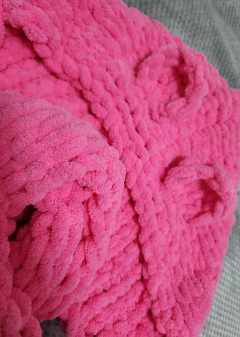 Puffy Pembe Kulaklı Balaklava - Görsel 3