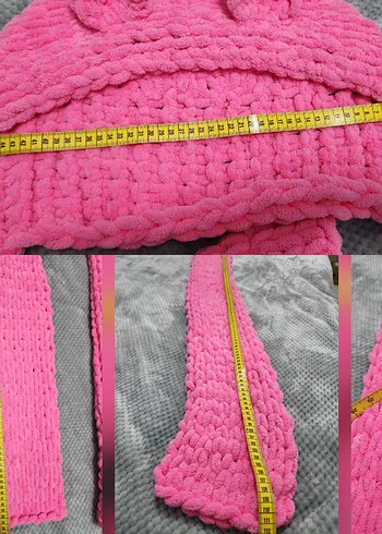 Puffy Pembe Kulaklı Balaklava - Görsel 8