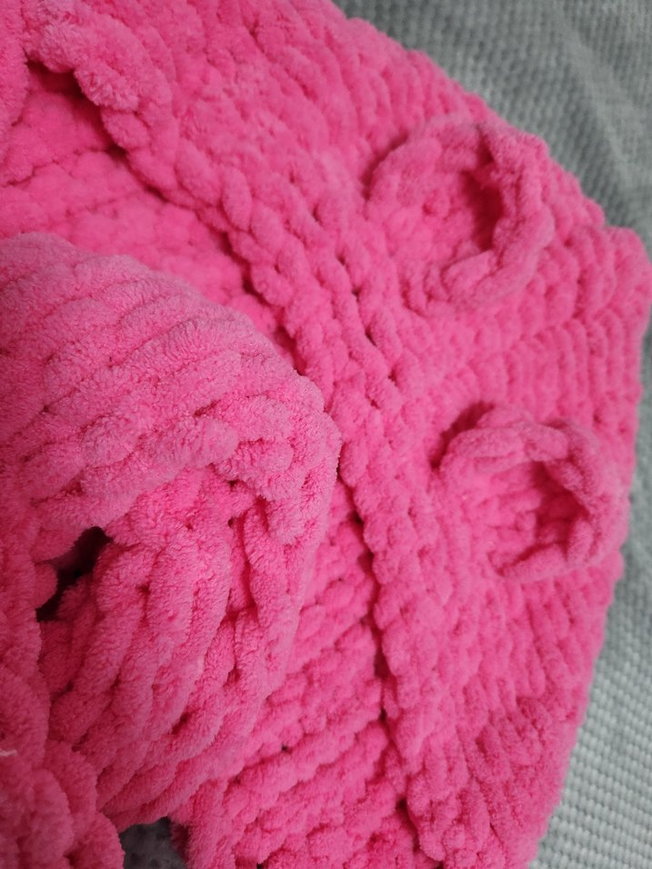 Puffy Pembe Kulaklı Balaklava - Görsel 3