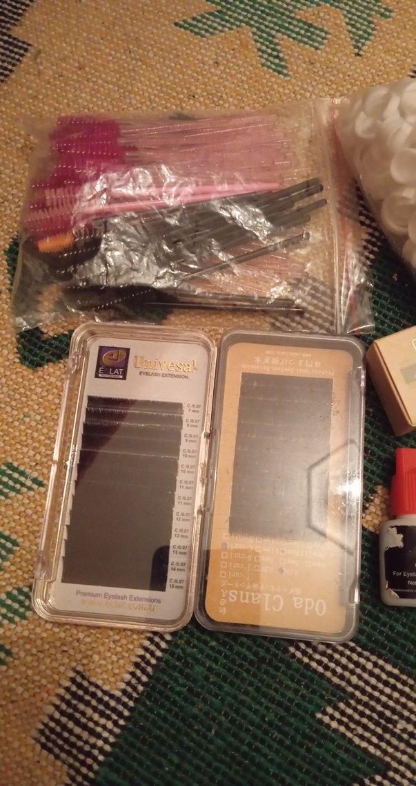 Beyaz Takma Kirpik Seti ve Aksesuarları - Görsel 3