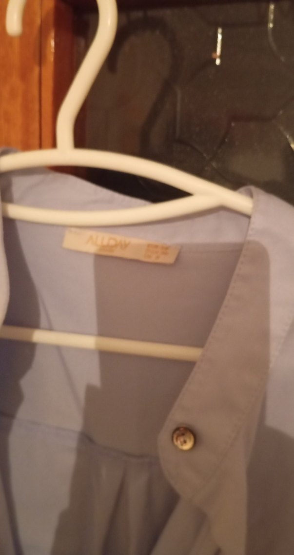 Düğmeli Gri Uzun Kollu Hamile Tunik - Görsel 5