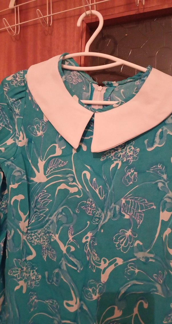 Bohem Uzun Kollu Turkuaz Hamile Tunik - Görsel 3