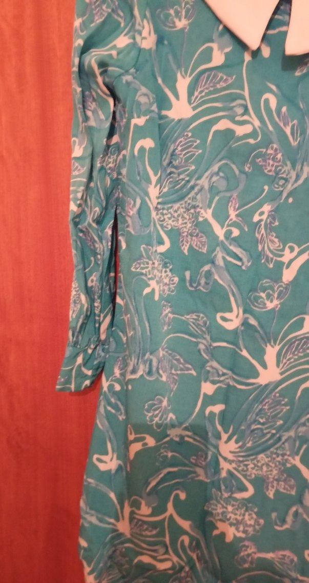 Bohem Uzun Kollu Turkuaz Hamile Tunik - Görsel 4