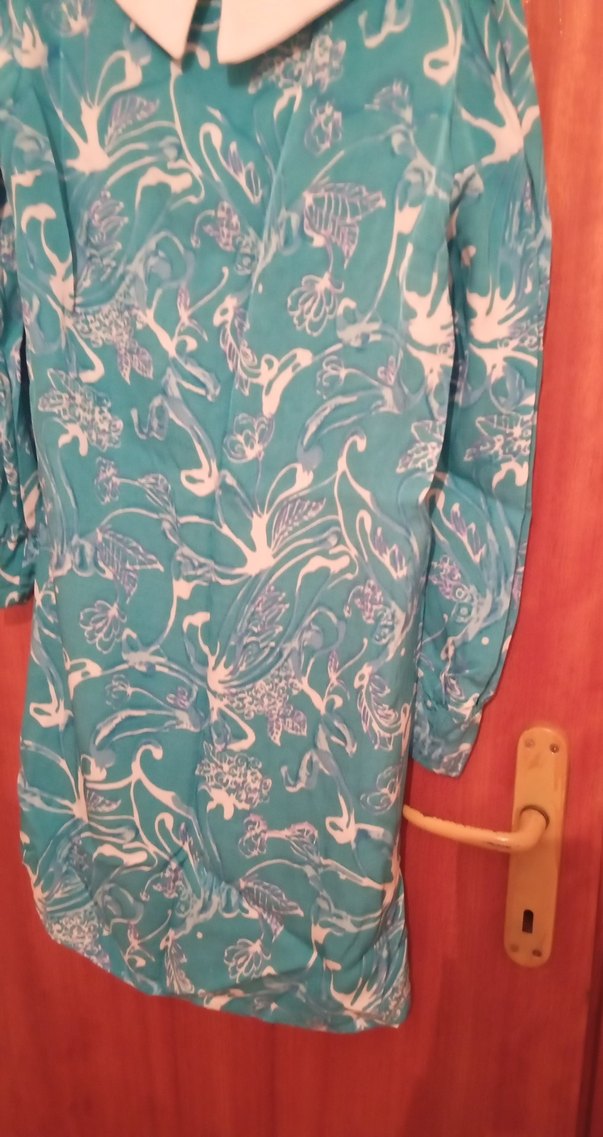 Bohem Uzun Kollu Turkuaz Hamile Tunik - Görsel 5