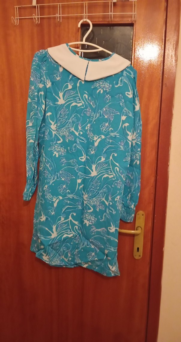 Bohem Uzun Kollu Turkuaz Hamile Tunik - Görsel 2