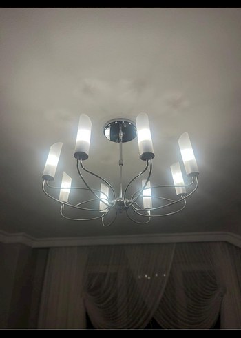 Bej Metal Modern Avize