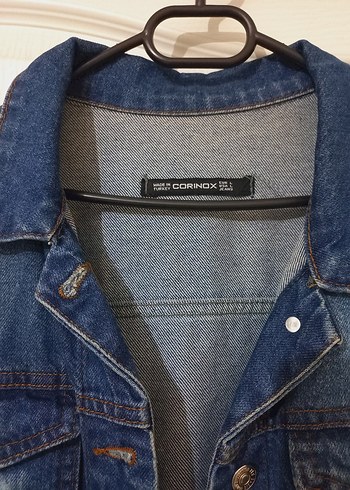 Düğmeli Kadın Mavi Denim Ceket - Görsel 7