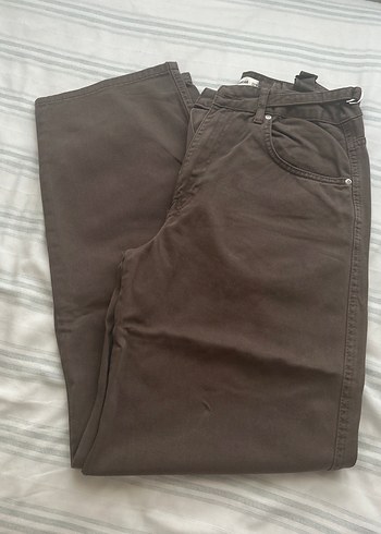 Kemerli Kahverengi Kot Pantolon