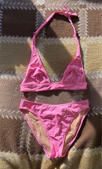 Pembe bikini takım