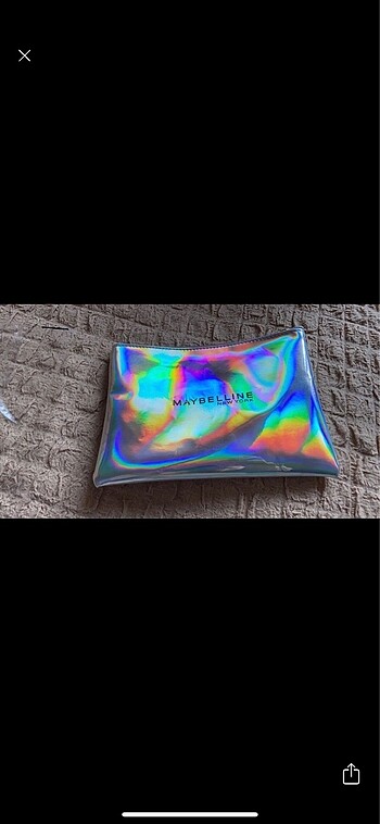 Maybelline hologram makyaj çantası