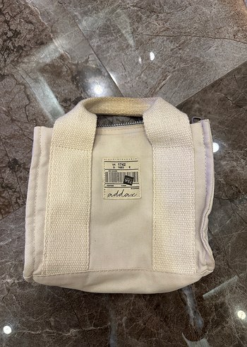 Bej Fermuarlı addax çanta