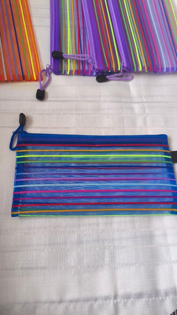 Renkli Çizgili Kadın Clutch Çanta 
Adet fiyatı - Görsel 4