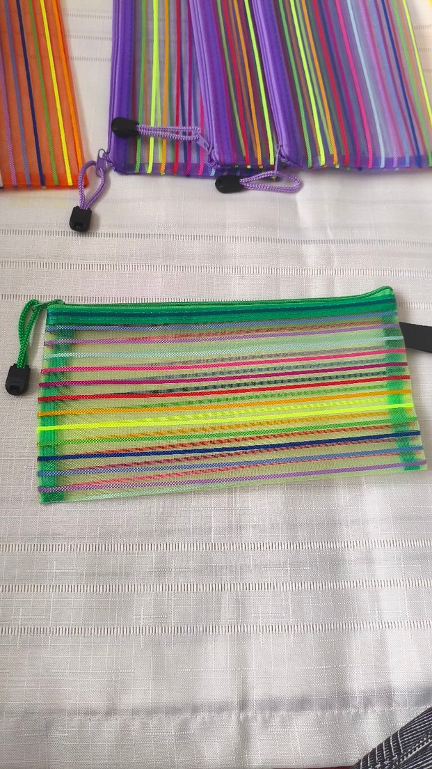 Renkli Çizgili Kadın Clutch Çanta 
Adet fiyatı - Görsel 3