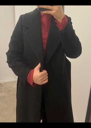 Siyah Uzun Klasik Kaban - Görsel 4