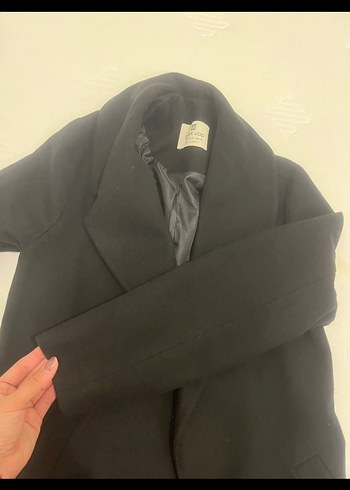 Siyah Uzun Klasik Kaban - Görsel 5