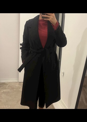 Siyah Uzun Klasik Kaban - Görsel 2