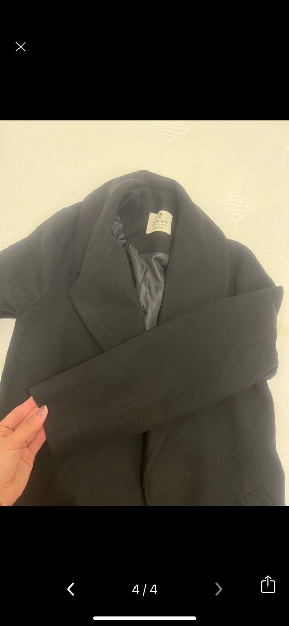 Siyah Uzun Klasik Kaban - Görsel 5