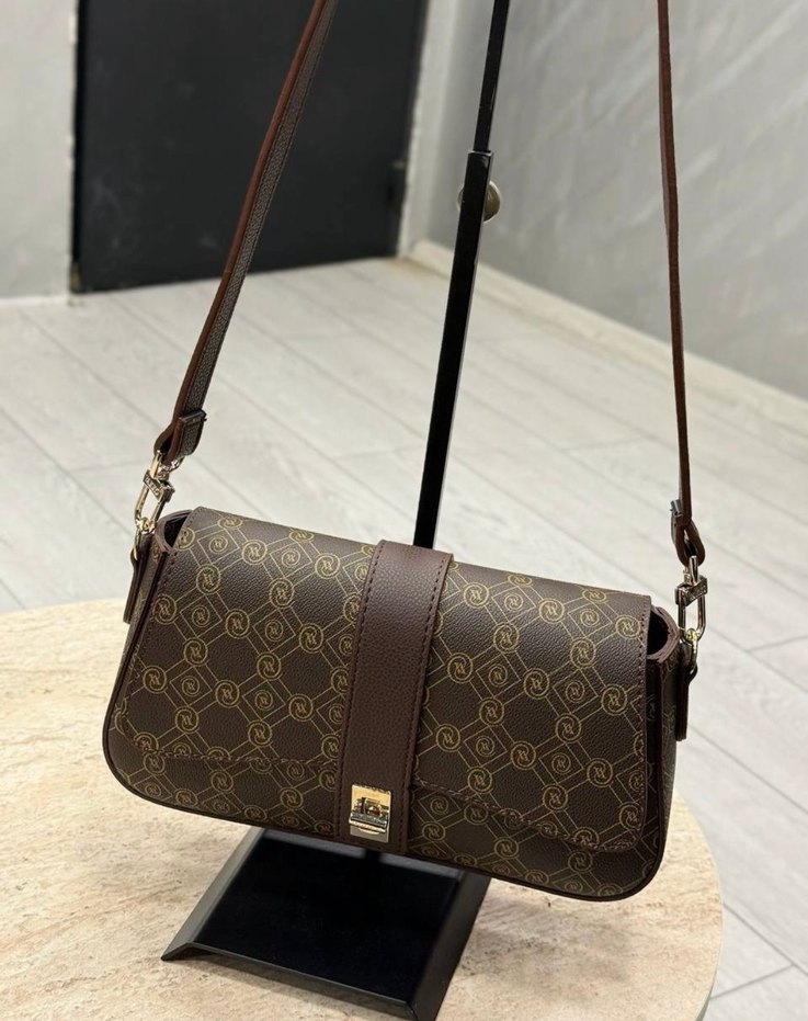 Vakko Kahverengi Modern Klasik Kadın Deri Çanta - Görsel 2