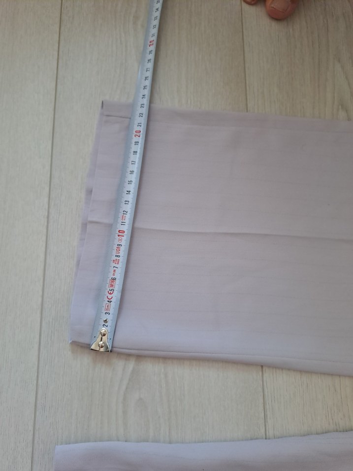 Bej Rahat Kesim Midi Keten Kadın Pantolon - Görsel 4