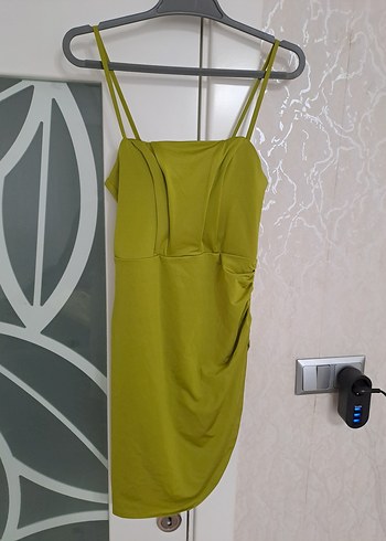 Trendyol & Milla Yeşil Drapeli Mini Elbise