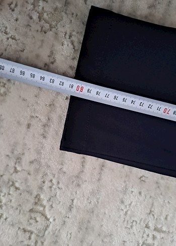 Lacivert Kadın Kumaş Pantolon Midi Boy - Görsel 3