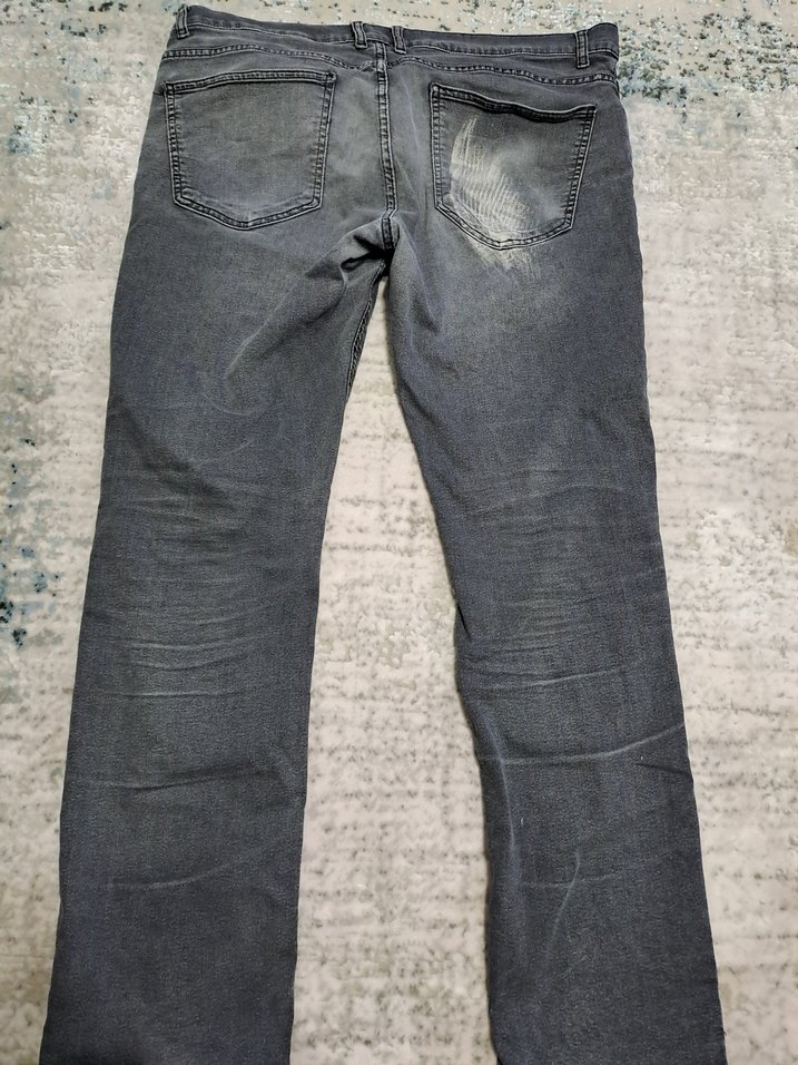 Gri Normal Kesim Erkek Kot Pantolon - Görsel 4