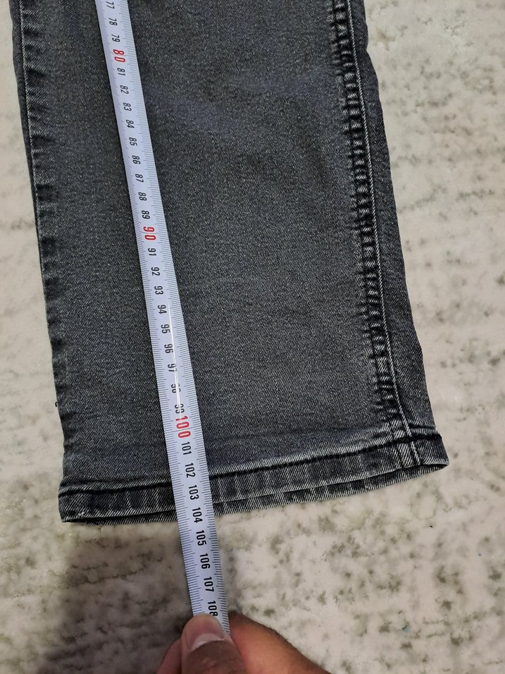 Gri Normal Kesim Erkek Kot Pantolon - Görsel 3