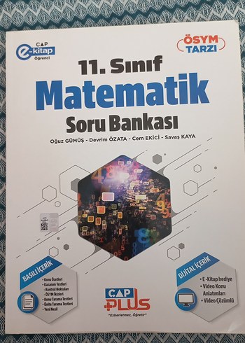 11. Sınıf Matematik Soru Bankası ÇAP Plus
