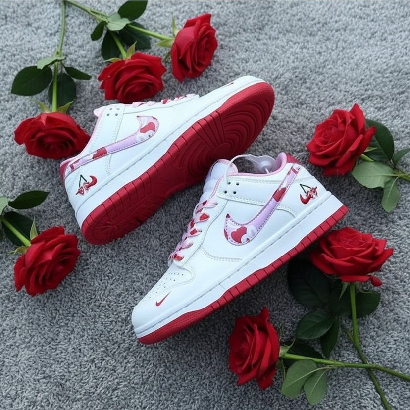 Renkli Bağcıklı Beyaz Yüksek Topuklu Kadın Spor Ayakkabı - Görsel 2