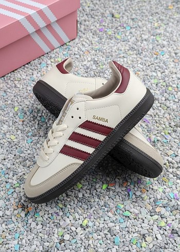 Kadın Bej Bordo Spor Ayakkabı - Görsel 5