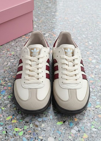 Kadın Bej Bordo Spor Ayakkabı - Görsel 3