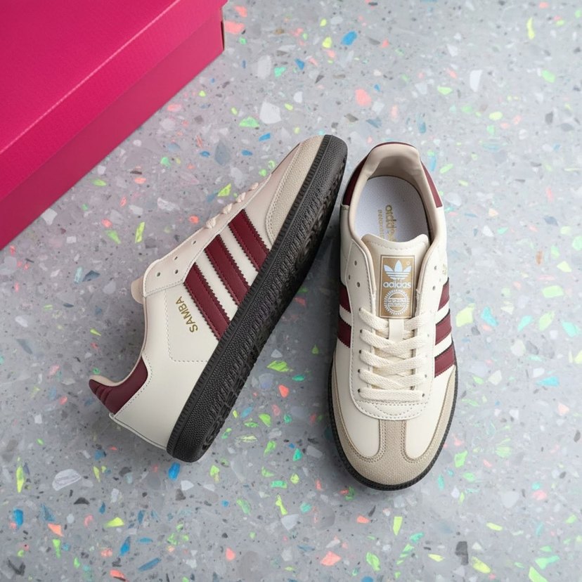 Kadın Bej Bordo Spor Ayakkabı - Görsel 2