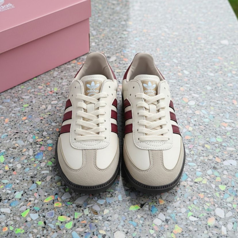 Kadın Bej Bordo Spor Ayakkabı - Görsel 3