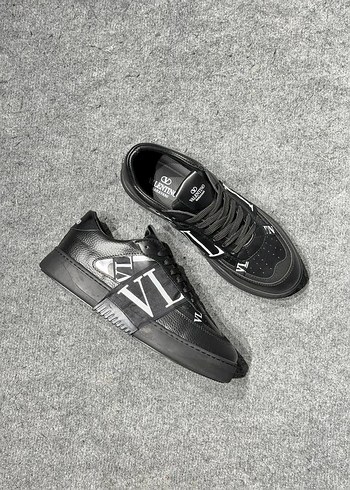 Siyah Erkek Spor Ayakkabı Velcro Detaylı - Görsel 4