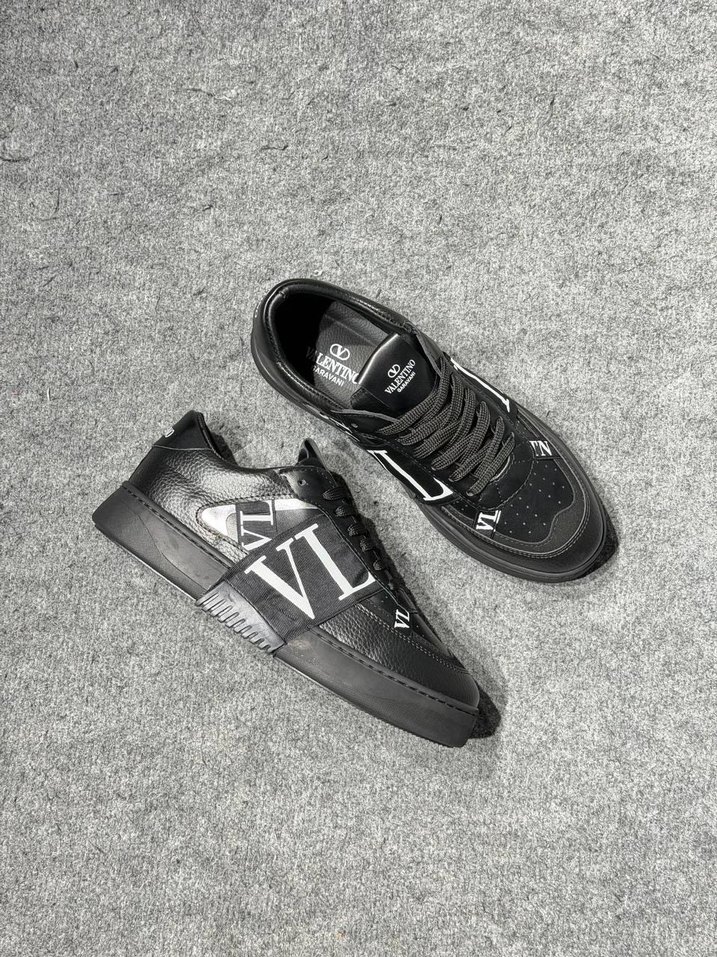 Siyah Erkek Spor Ayakkabı Velcro Detaylı - Görsel 4