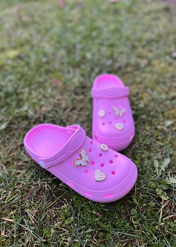 Pembe Nakışlı Platform Topuk Terlik - Görsel 4