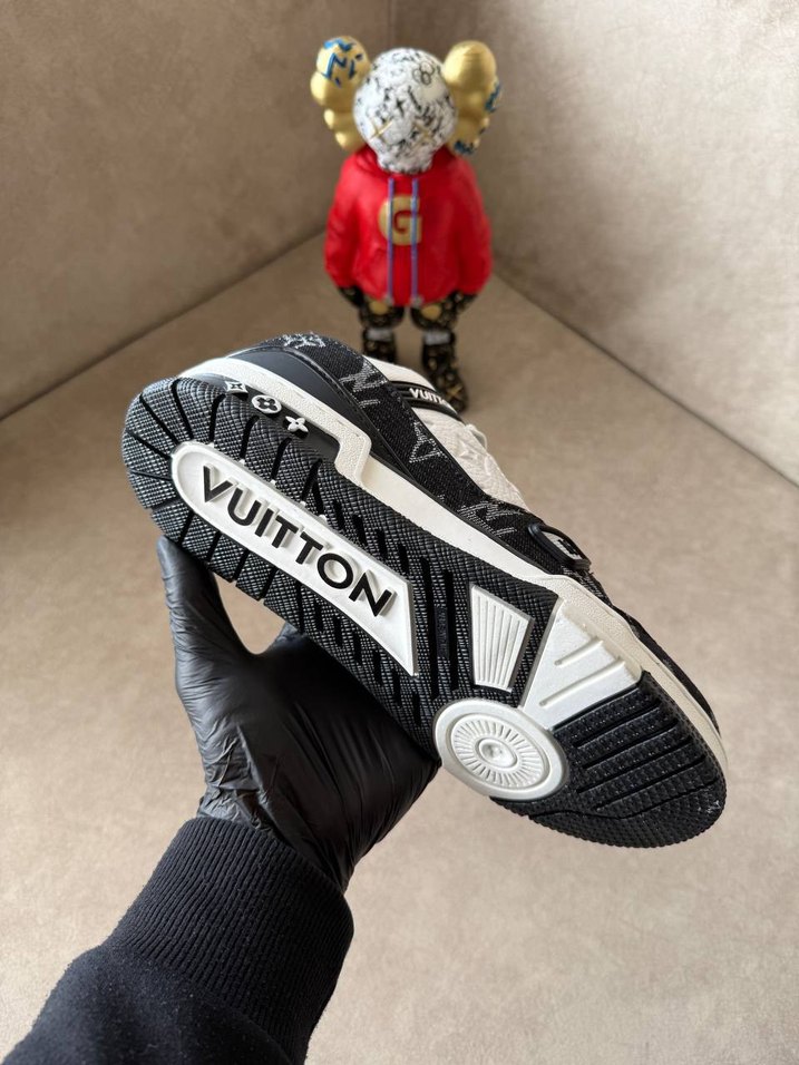 Erkek Beyaz Siyah Desenli Cırt Cırtlı Spor Ayakkabı - Görsel 5