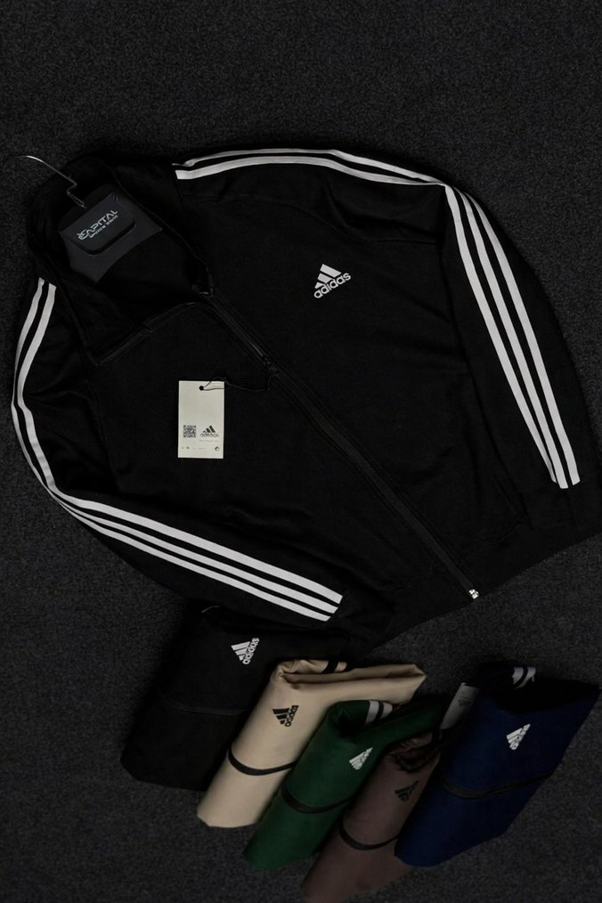 Erkek Siyah Fermuarlı Yüksek Yakalı Sweatshirt asisda6 - Görsel 4