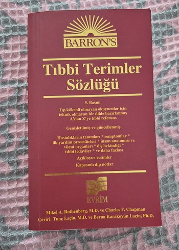 Barron's Tıbbi Terimler Sözlüğü 5. Baskı