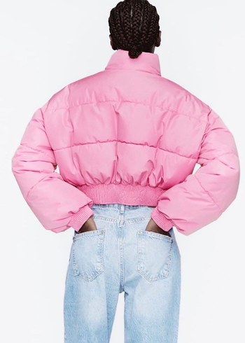 Zara Pembe Kadın Mont - Görsel 3