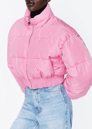 Zara Pembe Kadın Mont - Görsel 2