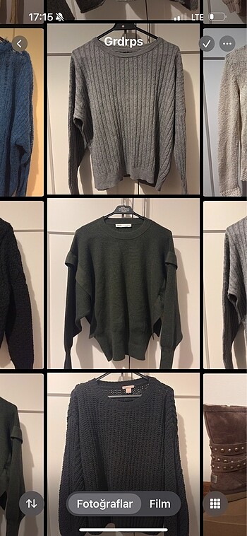 Kadin s-m uyumlu kazaklar - Görsel 5