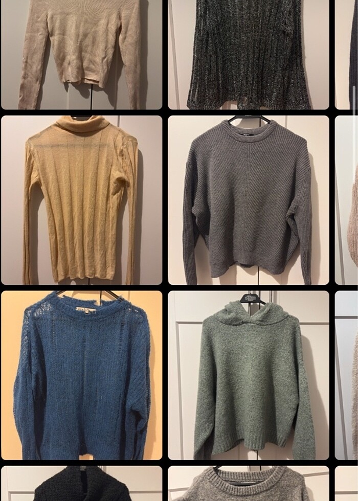 Kadin s-m uyumlu kazaklar - Görsel 2