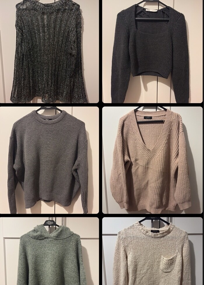 Kadin s-m uyumlu kazaklar - Görsel 4